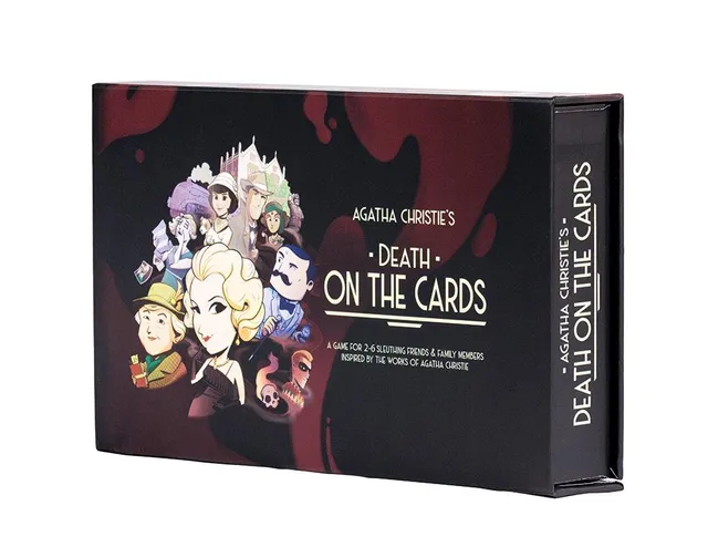 Agatha Christie Death on the Cards gioco di carte 2-6 giocatori